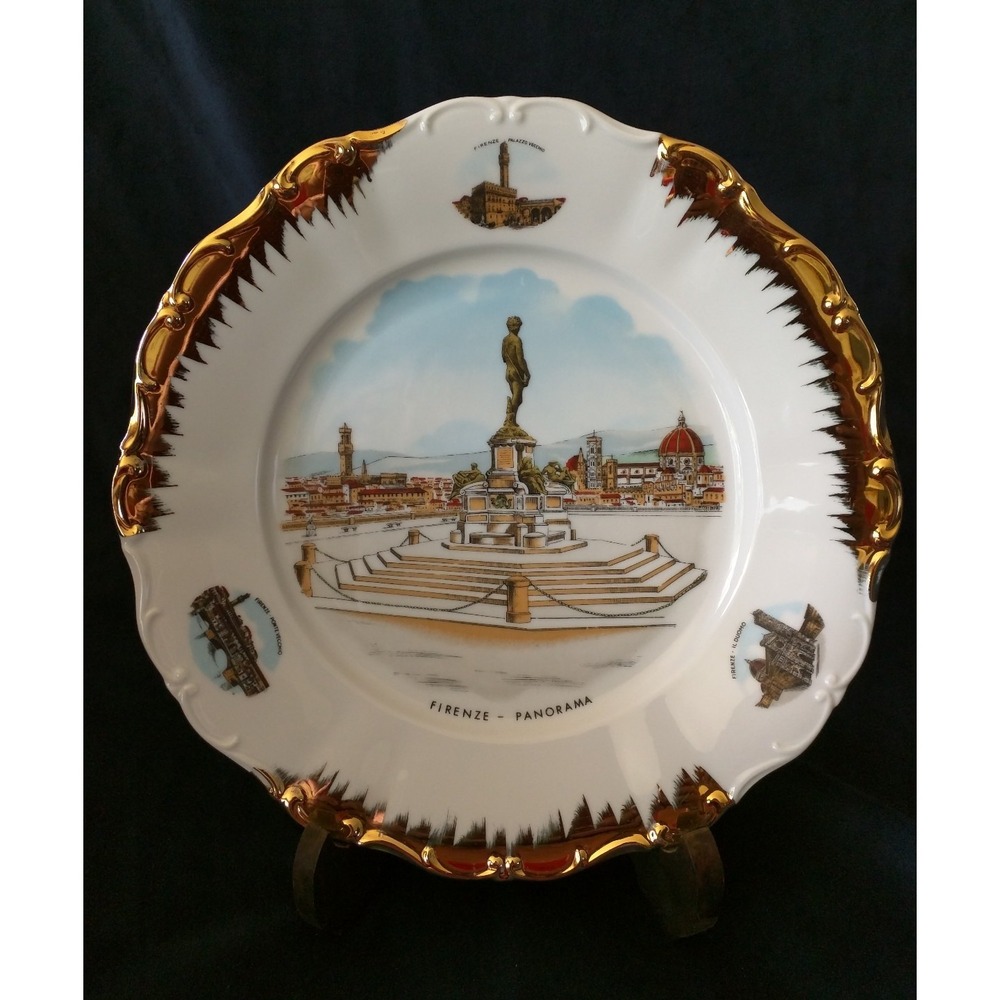 Vintage Seltmann Weiden Bavaria Collectors Tourist Plate Firenze Italy